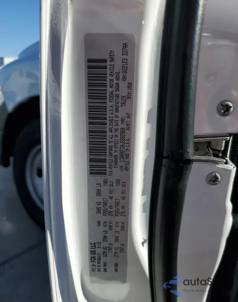 2018 Ram 1500 St z USA, uszkodzony, nr VIN 1C6RR6FG0JS262960